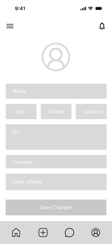 Low-fidelity wireframe 3