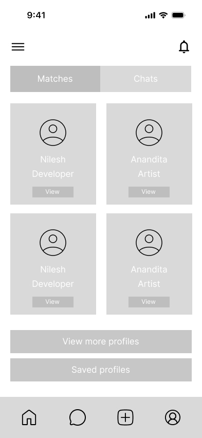 Low-fidelity wireframe 4